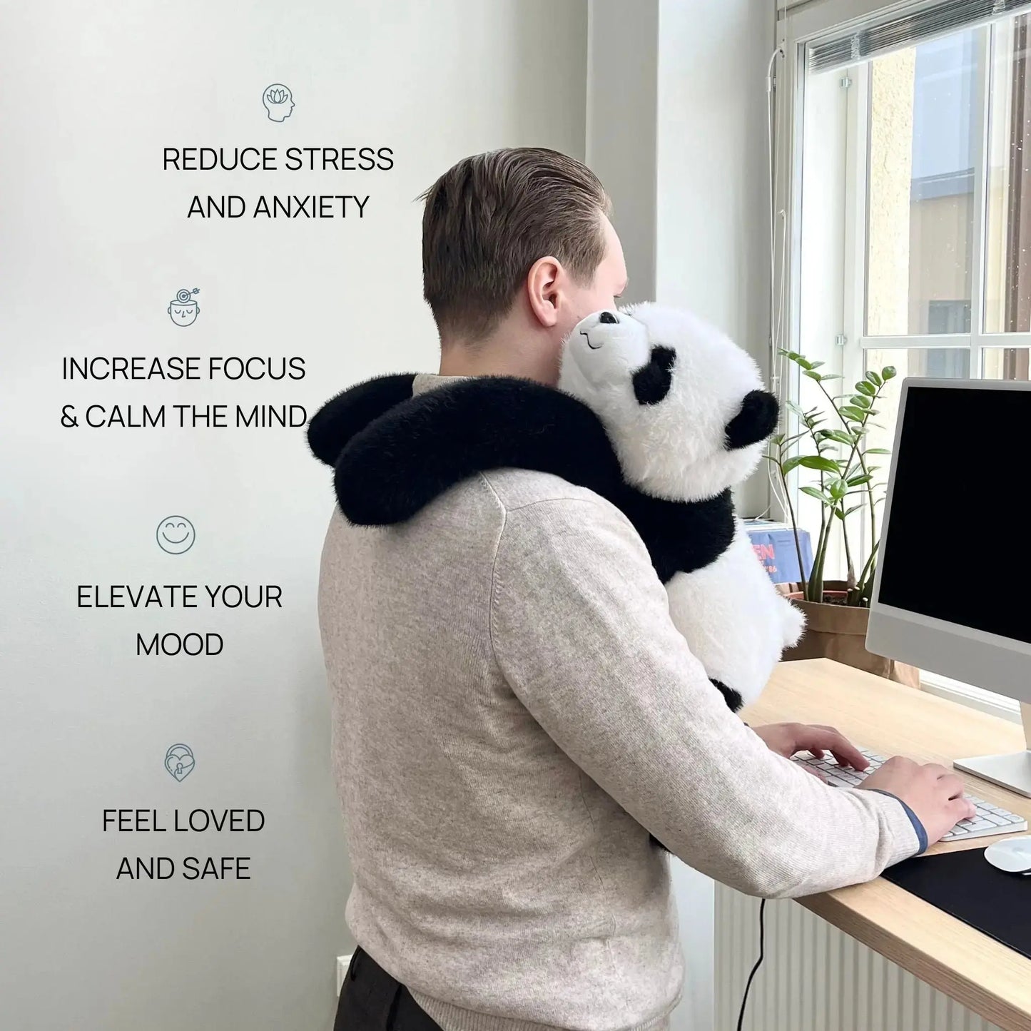 Pookie Weighted Panda Plush